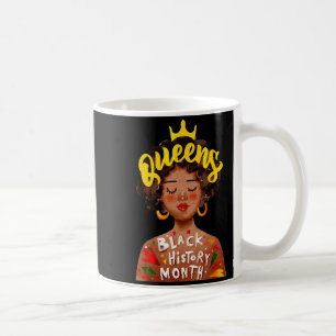 Juneteenth-Königin Schwarze Mädchen Magie Melanin Kaffeetasse