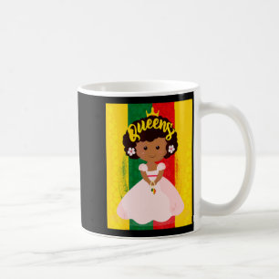 Juneteenth-Königin Schwarze Mädchen Magie Melanin Kaffeetasse