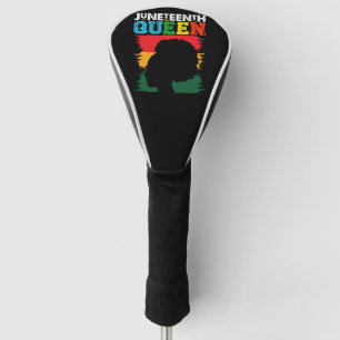 Juneteenth-Königin Schwarzes Afro Melanin Mädchen Golf Headcover