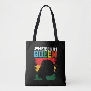 Juneteenth-Königin Schwarzes Afro Melanin Mädchen Tasche