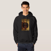 Juneteenth Lightly Melanated Hella Black Melanin Hoodie (Vorne ganz)