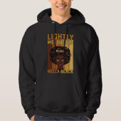 Juneteenth Lightly Melanated Hella Black Melanin Hoodie (Vorderseite)