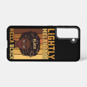 Juneteenth Lightly Melanated Hella Black Melanin Samsung Galaxy Hülle (Rückseite (Horizontal))