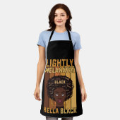 Juneteenth Lightly Melanated Hella Black Melanin Schürze (Getragen)