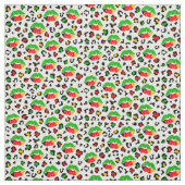 Juneteenth Lips Kisses Leopard Spots Muster Stoff (Muster)