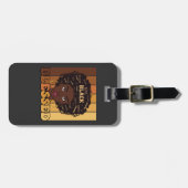 Juneteenth Melanin Black African American Girl Gepäckanhänger (Vorderseite horizontal)