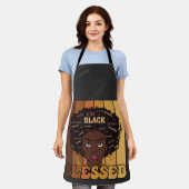 Juneteenth Melanin Black African American Girl Schürze (Getragen)