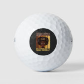 Juneteenth Melanin kann keine schwarze Frau klopfe Golfball (Vorderseite)