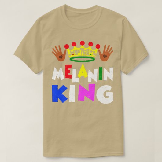 Juneteenth Melanin King Emanzipation Day Black Pri T-Shirt (Design vorne)