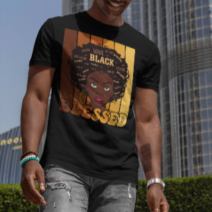 Juneteenth Melanin Schwarzes Afroamerikanisches Mä T-Shirt