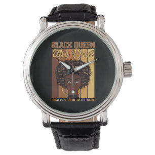 Juneteenth Melanin Schwarzes Mädchen Das Mächtigst Armbanduhr