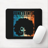 Juneteenth My Independence Day Retro Afro Women Me Mousepad (Mit Mouse)