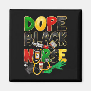 Juneteenth Nurse Black Women Black History Monat N Magnet