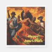 Juneteenth Paper Napkin Serviette (Vorderseite)
