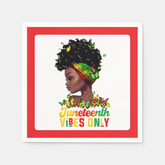 Juneteenth-Papier-Serviette Serviette (Vorderseite)