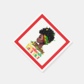 Juneteenth-Papier-Serviette Serviette (Ecke)
