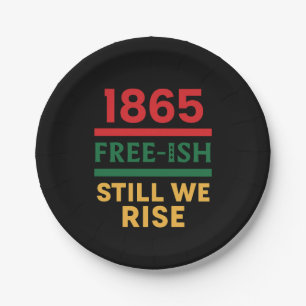 Juneteenth-Papierpartyplatten Pappteller