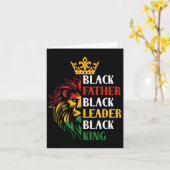Juneteenth Proud Black Men Vathers Day Black Histo Karte (Gelbe Blume)