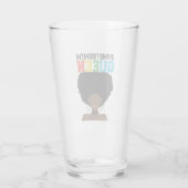 Juneteenth Queen Black Afro Melanin Girl Glas (Rückseite)