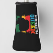 Juneteenth Queen Black Afro Melanin Girl Golf Headcover (Rotieren 90)