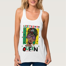 Juneteenth Queen Melanin Sista Black Girl Magic Tank Top