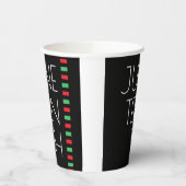Juneteenth Red Black Green Holiday Pappbecher (Links)