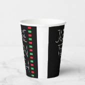 Juneteenth Red Black Green Holiday Pappbecher (Rechts)