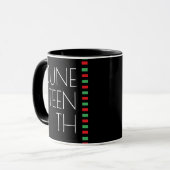 Juneteenth Red Black Green Holiday Tasse (Vorderseite Links)