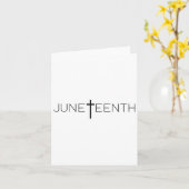 Juneteenth S - Feiern Sie Juneteenth - Juneteenth Karte (Gelbe Blume)