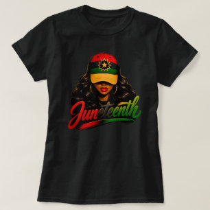 Juneteenth Schwarze Afro Frauen Melanin Freiheit 1 T-Shirt