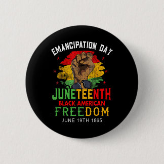 Juneteenth Schwarze amerikanische Freiheit 19. Jun Button