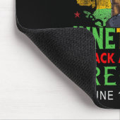 Juneteenth Schwarze amerikanische Freiheit 19. Jun Mousepad (Ecke)