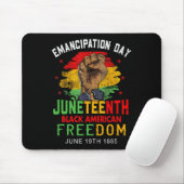 Juneteenth Schwarze amerikanische Freiheit 19. Jun Mousepad (Mit Mouse)