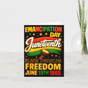 Juneteenth schwarze amerikanische Freiheit Juni 18 Karte