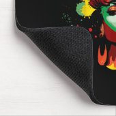 Juneteenth Schwarze Frau Afro Königin Melanin Farb Mousepad (Ecke)