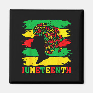 Juneteenth schwarze Frauen Afro Coquette Schleife  Magnet