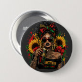 Juneteenth Schwarze Frauen Afroamerikanische Gesch Button (Vorne & Hinten)