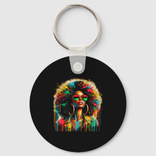 Juneteenth Schwarze Frauen Königin Afro Afrikaneri Schlüsselanhänger
