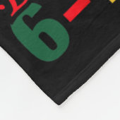 Juneteenth Schwarze Freiheit 19. Juni 1865 Afroame Fleecedecke (Ecke)