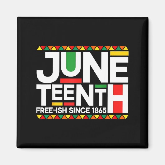 Juneteenth schwarze Geschichte amerikanische afrik Magnet (Vorne)