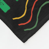 Juneteenth Schwarze Geschichte Schwarz Afroamerika Fleecedecke (Ecke)