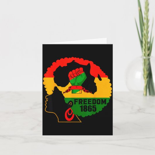 Juneteenth schwarze Geschichtsfeier Freiheit Karte (Vorderseite)