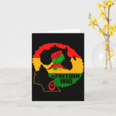 Juneteenth schwarze Geschichtsfeier Freiheit Karte (Gelbe Blume)