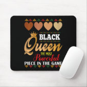Juneteenth schwarze Königin mächtigste Schach afri Mousepad (Mit Mouse)