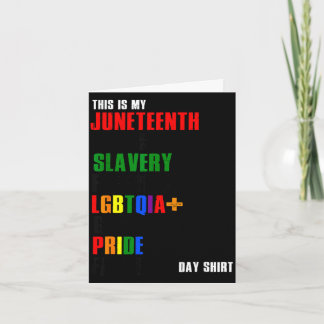 Juneteenth schwarze Sklaverei Freiheit lgbtq schwu Karte