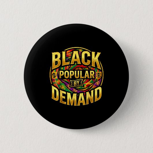 Juneteenth schwarzer populärer Anspruch afrikanisc Button (Vorderseite)
