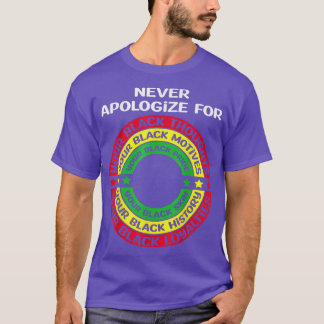 Juneteenth Schwarzer Stolz entschuldigen Sie niema T-Shirt