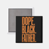 Juneteenth schwarzer Vater Vätertag  Magnet (Vorderseite/Rückseite)