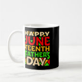 Juneteenth Schwarzer Vater's Day Happy Holiday Cel Kaffeetasse (Links)