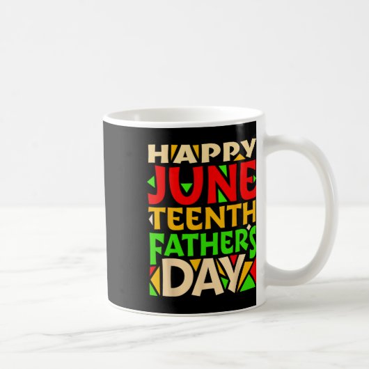 Juneteenth Schwarzer Vater's Day Happy Holiday Cel Kaffeetasse (Rechts)